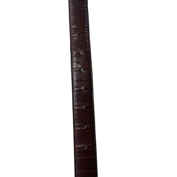 Perry Ellis Black Leather Belt 42/105 - Picture 9 of 10